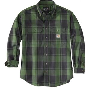 Carhartt FR Force Rugged Flex Plaid Button Down Shirt 🆕